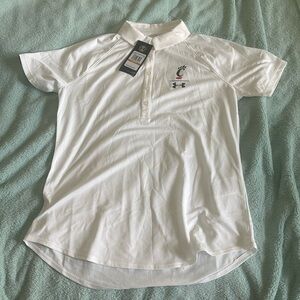 University of Cincinnati, Under Armour, white, golf shirt, size SM
